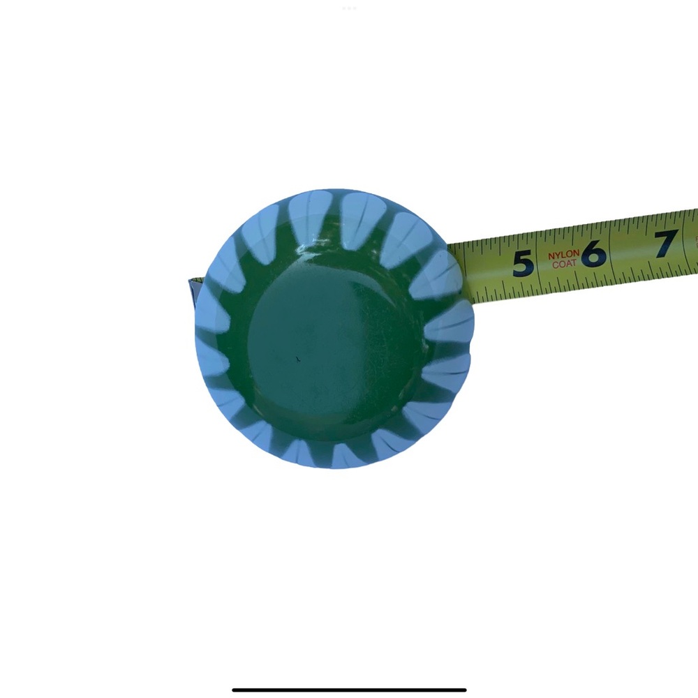 Catherine Holm 4” Lotus Green and White Small Bowl CatherineHolm Enamelware - Picture 7 of 8